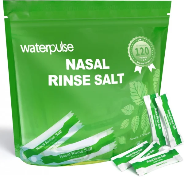 Waterpulse 120 Paquetes de Solución Salina (para irrigación nasal)