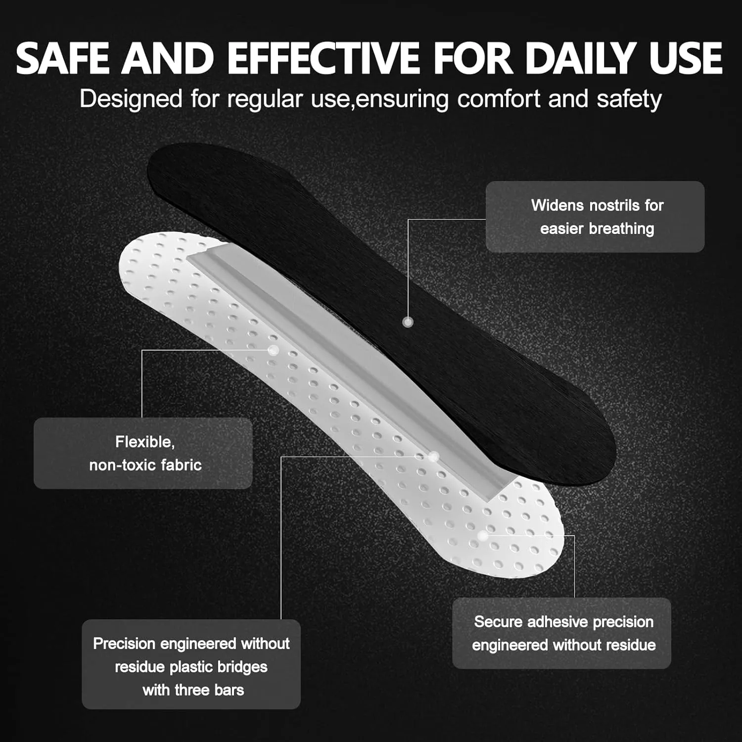 Tiras Nasales para Dormir, Deporte o Congestión Nasal - Imagen 5